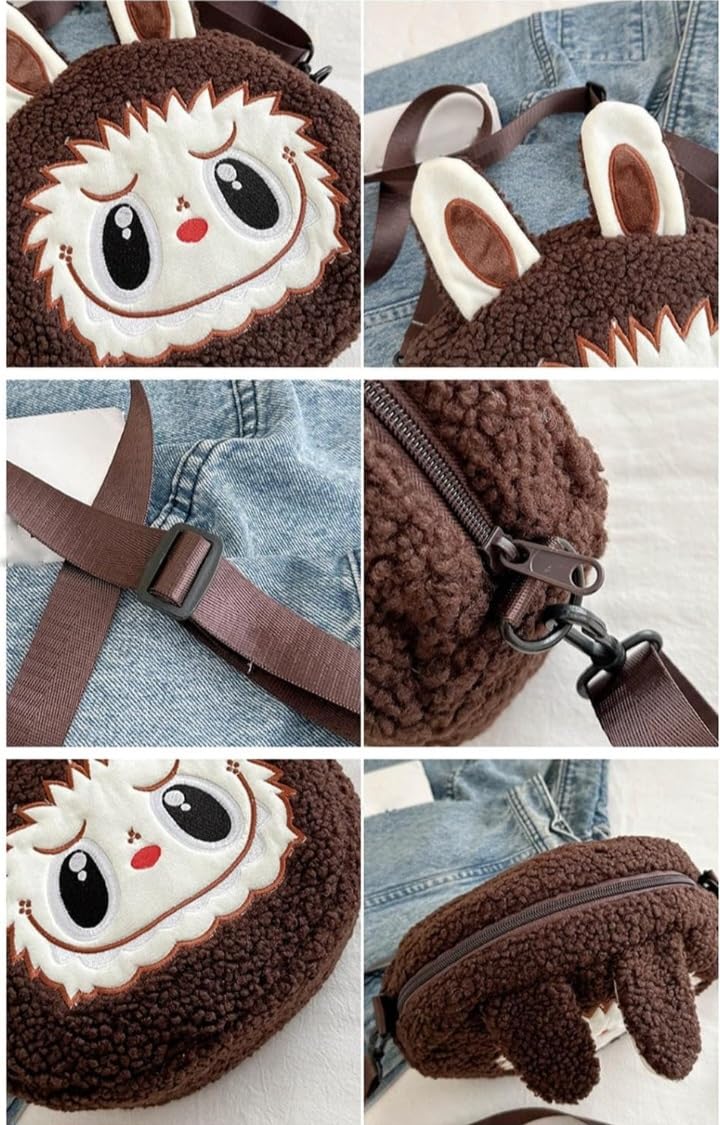 Fusked Cute Plush Bunny Sling Bag for Kids - Adorable Cartoon Design - Image 4